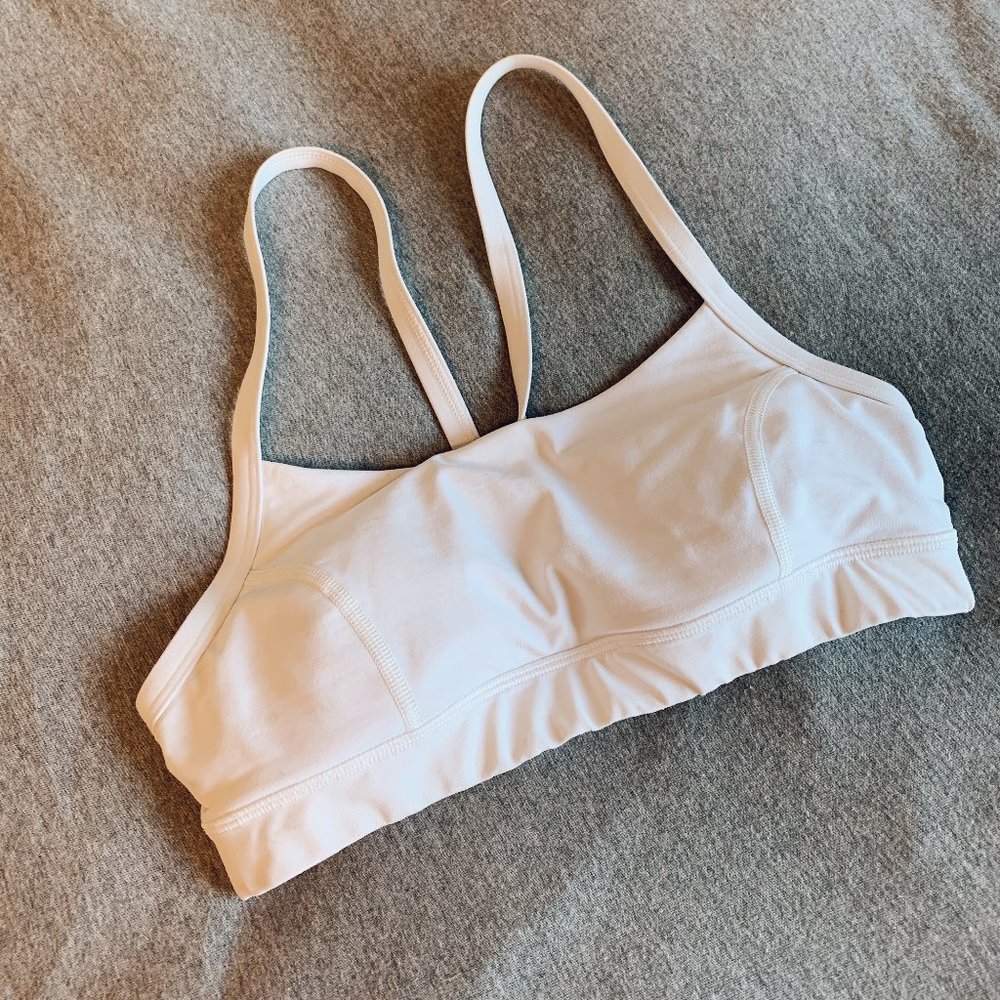 White Lululemon Sports Bra size 6